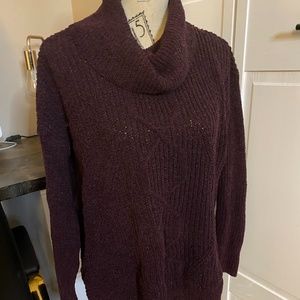 Motherhood Maternity Maroon Cowlneck Sweater